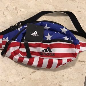 NWT Adidas American flag fanny pack